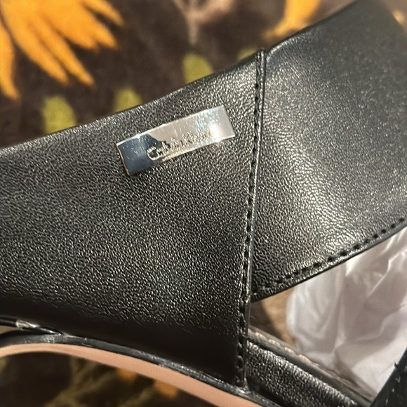 Brand new Calvin Klein Satchel peep toe mule heels - Picture 7 of 8